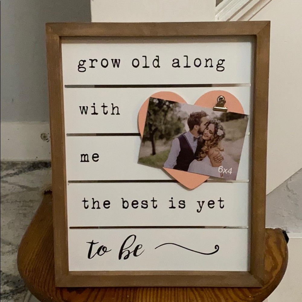 Romantic Love Quote Photo Holder